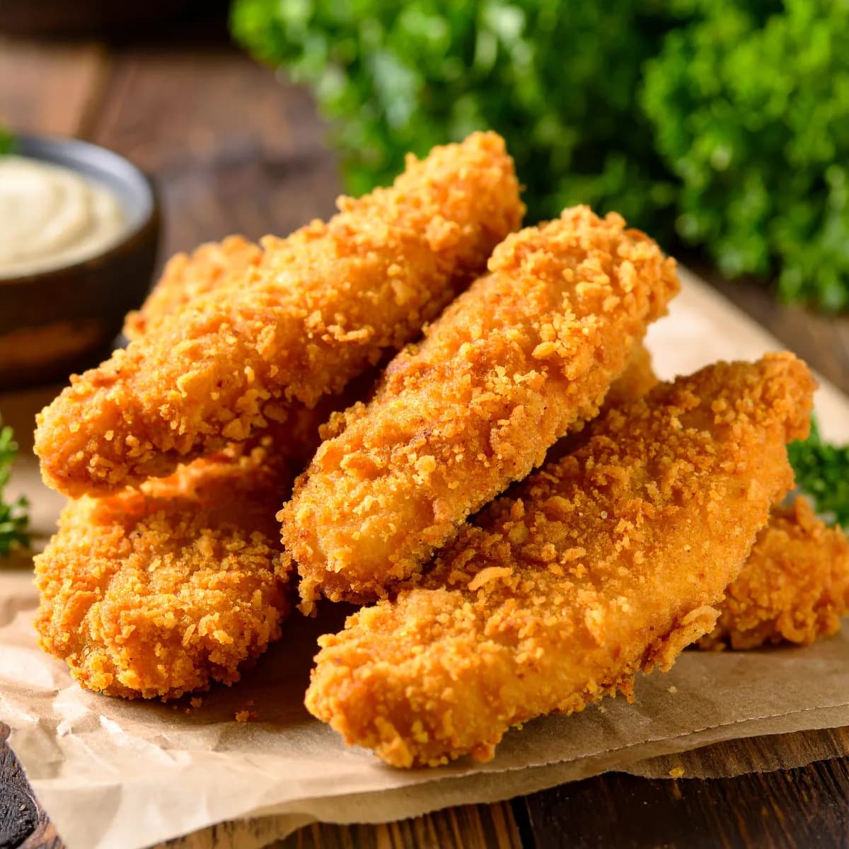 5 Poulets Panés